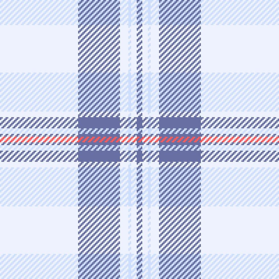 Seamless texture of textile plaid pattern with a tartan background check fabric. vector