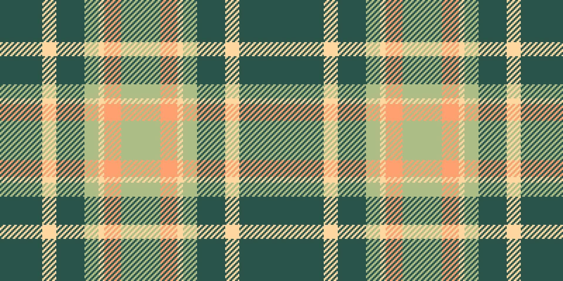 Improvement check background fabric, sale pattern tartan. Fluffy seamless plaid texture textile in teal and orange colors. vector