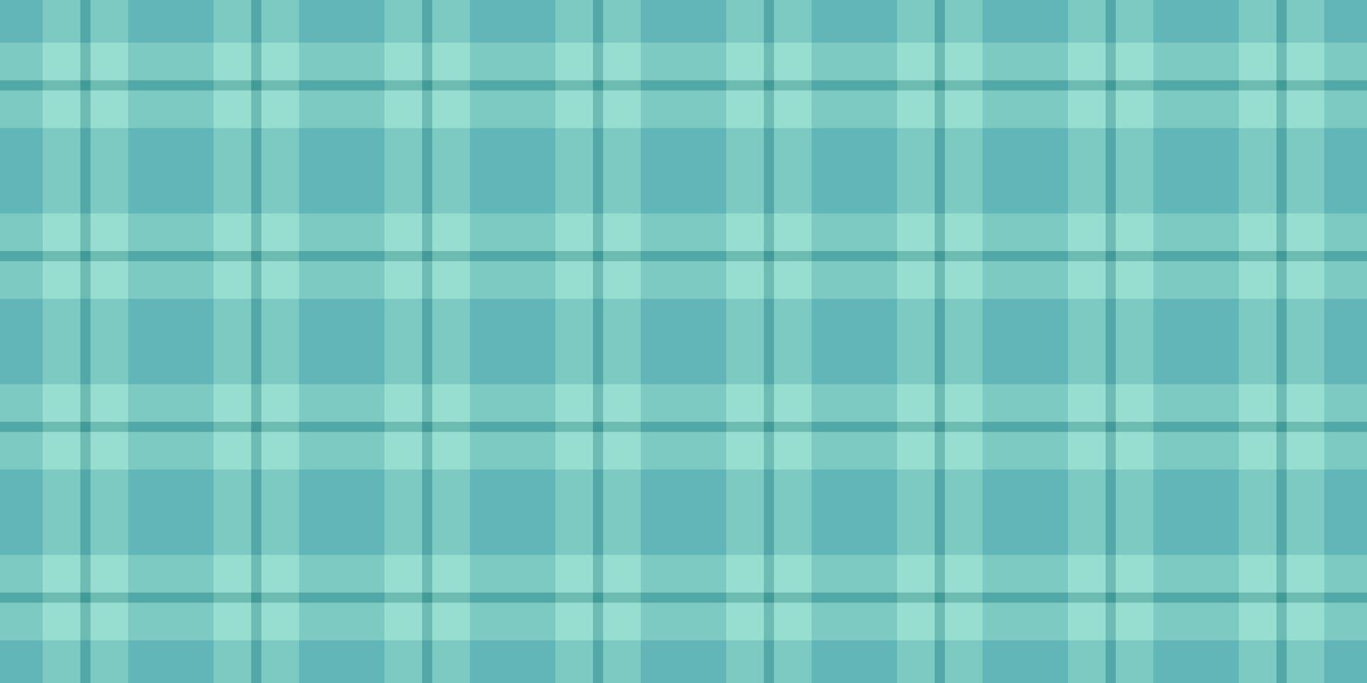 Throw textile background , yuletide fabric seamless check. Tidy pattern tartan texture plaid in teal and pastel teal colors. vector