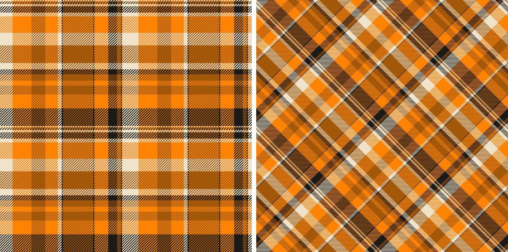 Tartan plaid texture of pattern textile background with a seamless check fabric. Set in food colors in rich and royal fashion choices. vector