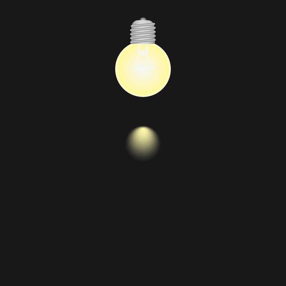 lighting bulb lamp vector
