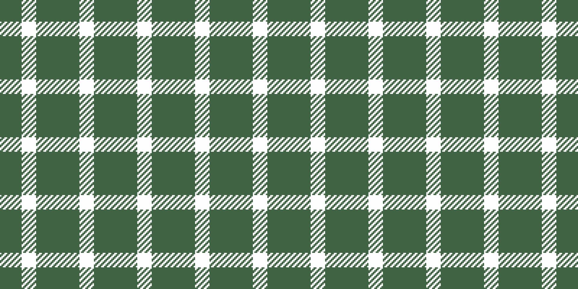 Harvest texture textile fabric, dress check plaid background. Traditional tartan pattern seamless in green and white colors. vector