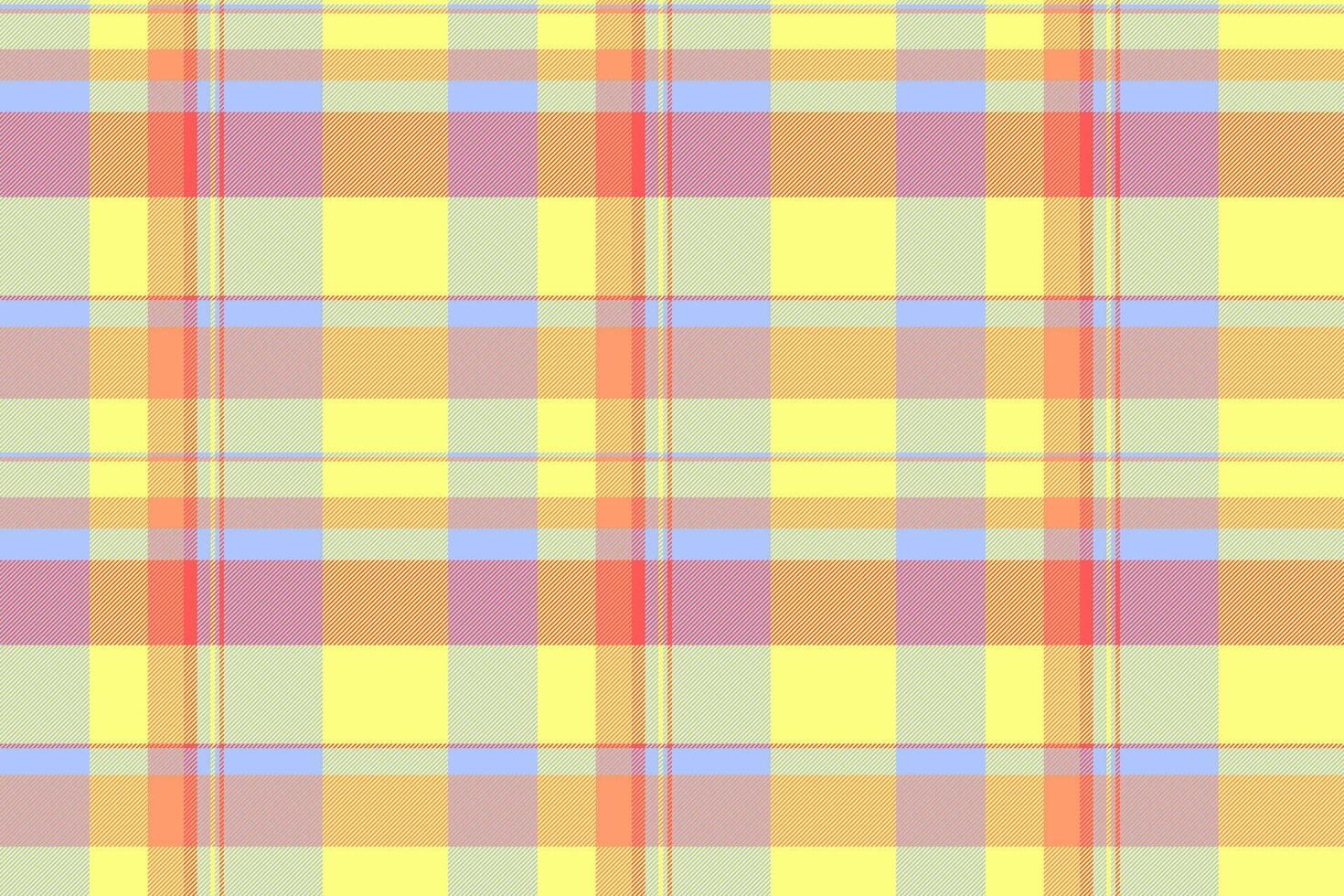 Fabric texture seamless of plaid textile with a pattern tartan check background. vector