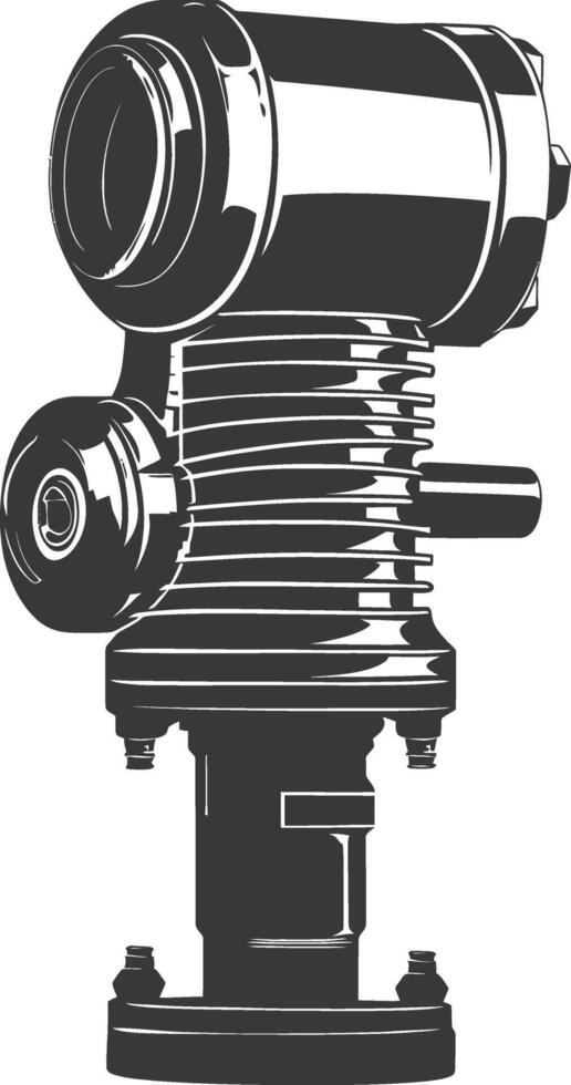 Silhouette piston black color only vector