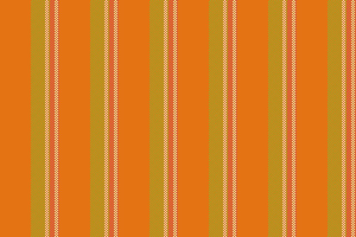 Africa pattern lines seamless, structure stripe texture. Grunge vertical background fabric textile in orange and lime colors. vector