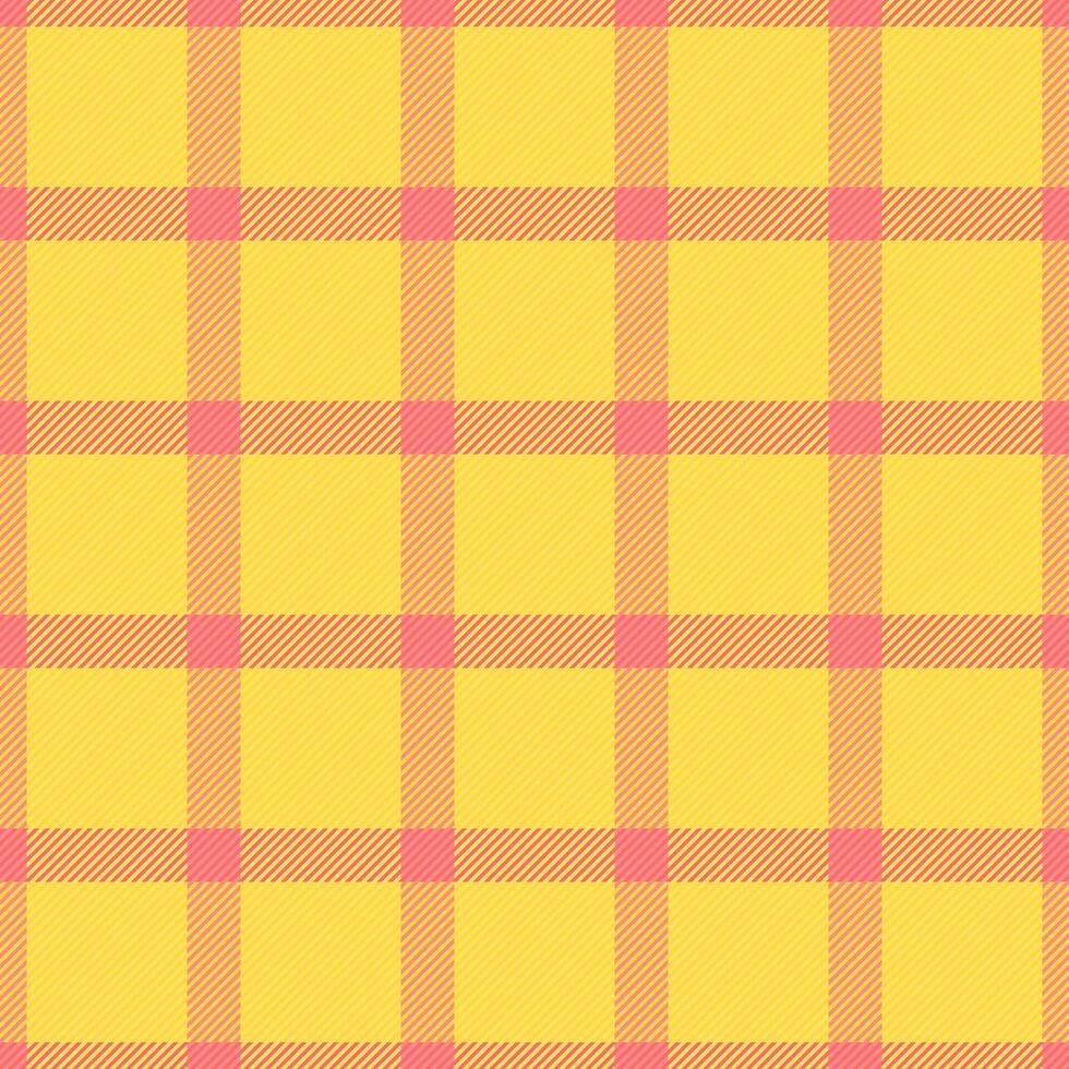 Ribbon background check , creative tartan textile pattern. Layout seamless plaid fabric texture in yellow and red colors. vector
