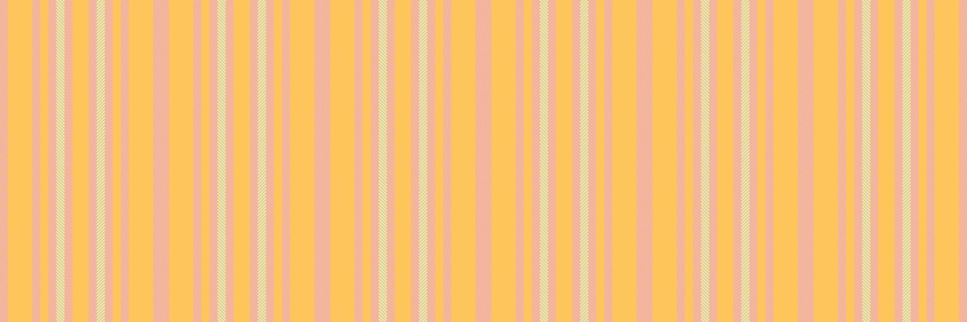 Wide seamless pattern texture, soft fabric stripe. Fantasy vertical textile lines background in amber and light colors. vector