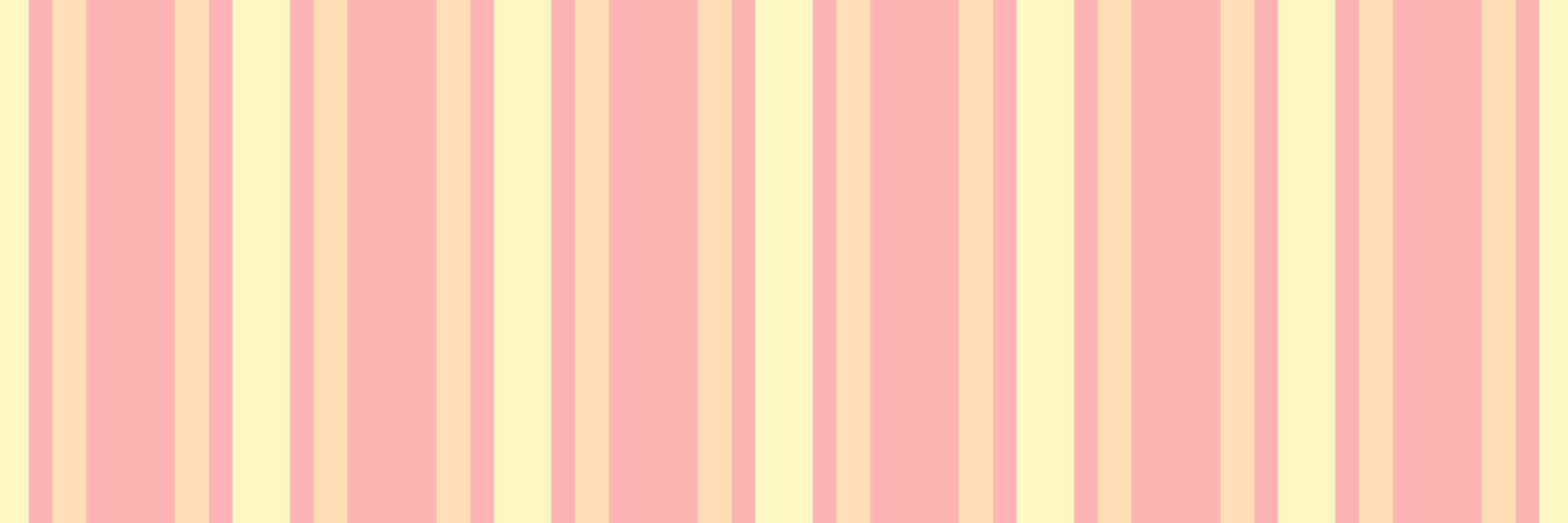 Place fabric lines pattern, tile seamless textile texture. Scenery stripe background vertical in light and peach puff colors. vector