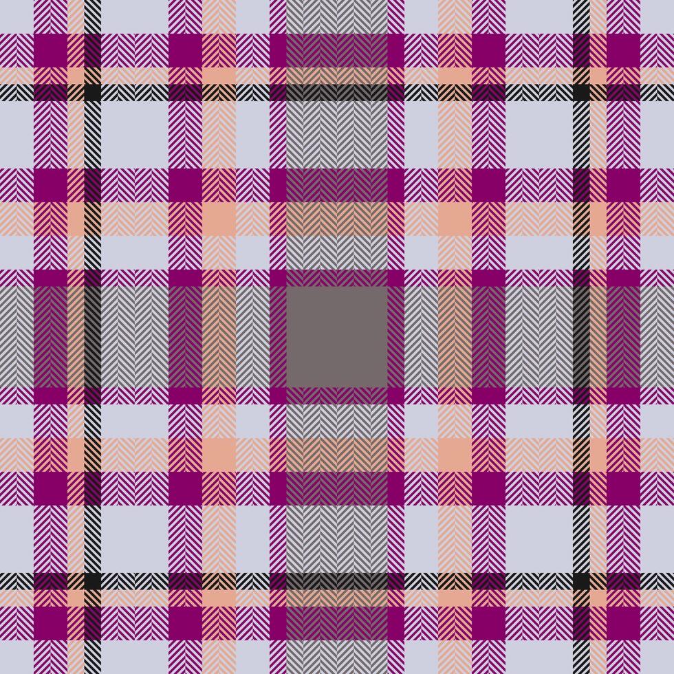 Plaid check pattern. Seamless fabric texture. Tartan textile print. vector
