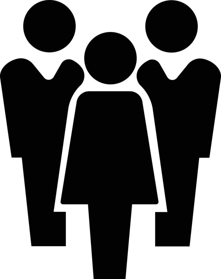 Group of business people icon in flat. Office workers with equal opportunities, corporate multicultural professional team. for apps or website symbol isolated on vector