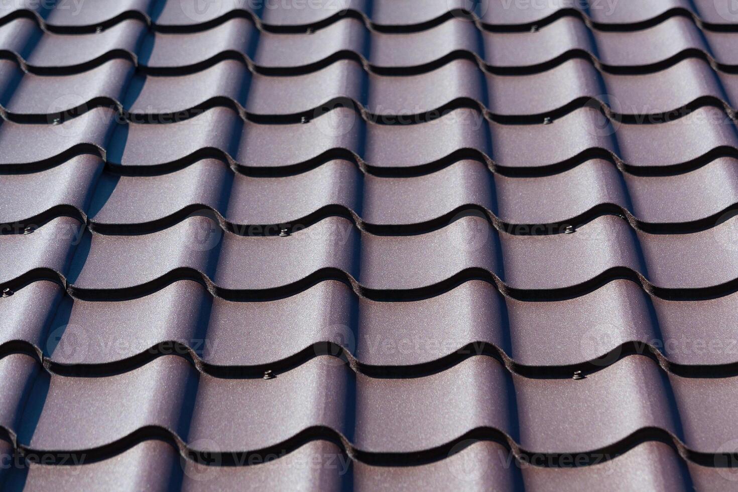 metal tile roof surface, background, texture photo