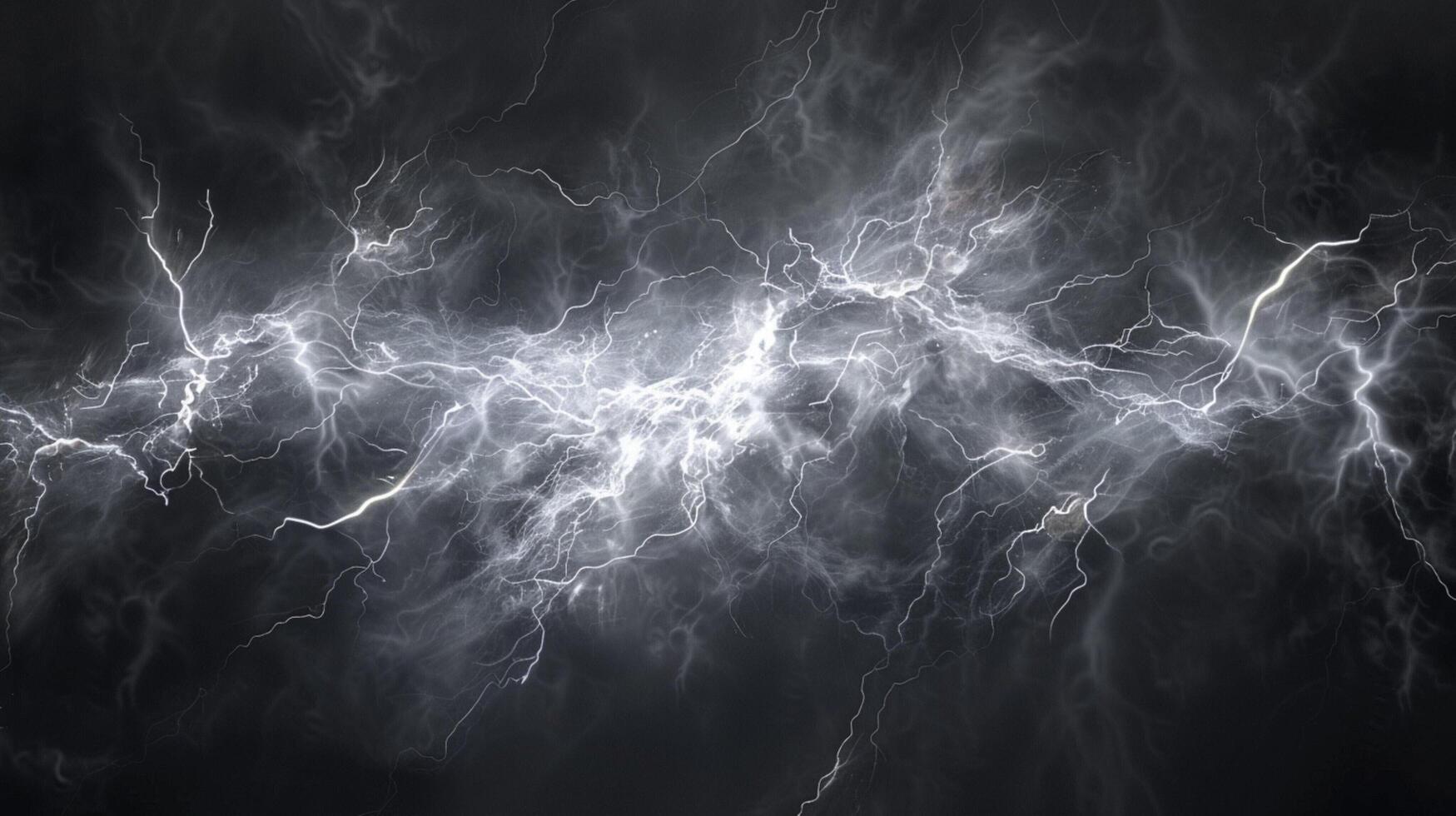 a black and white image of a lightning bolt photo