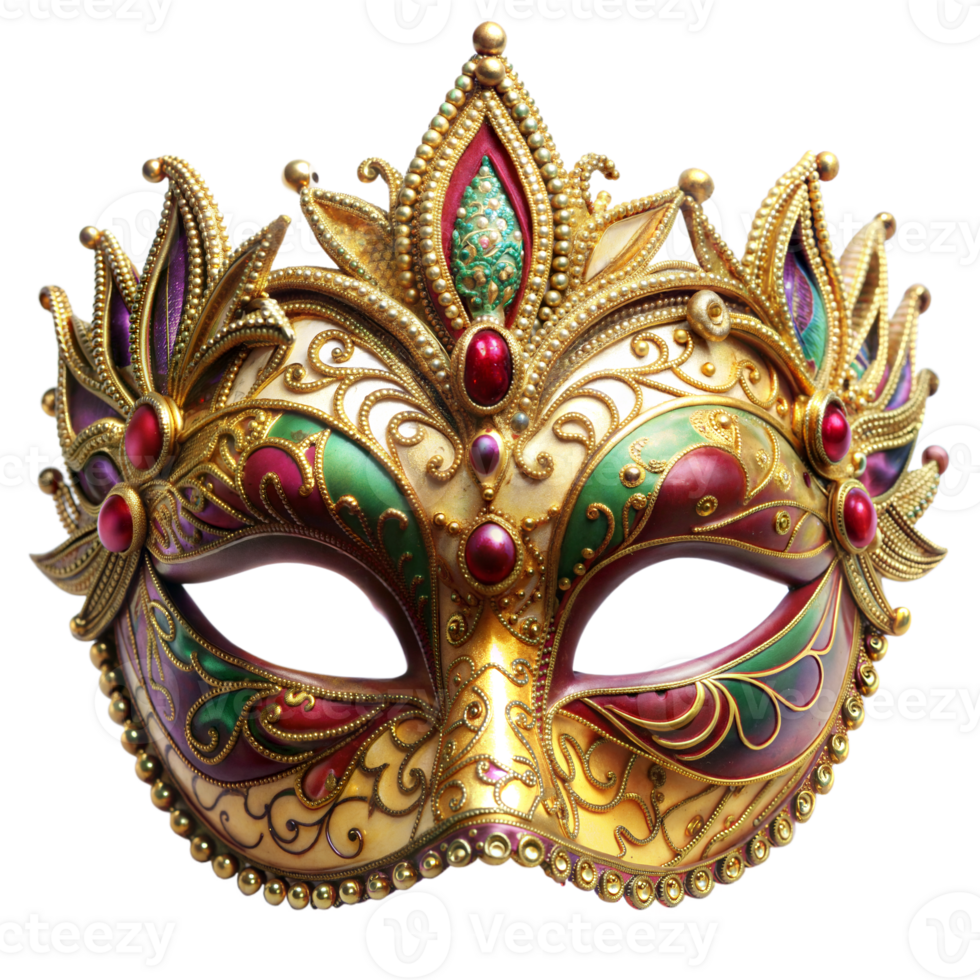 Venetian carnival mask on transparent background png