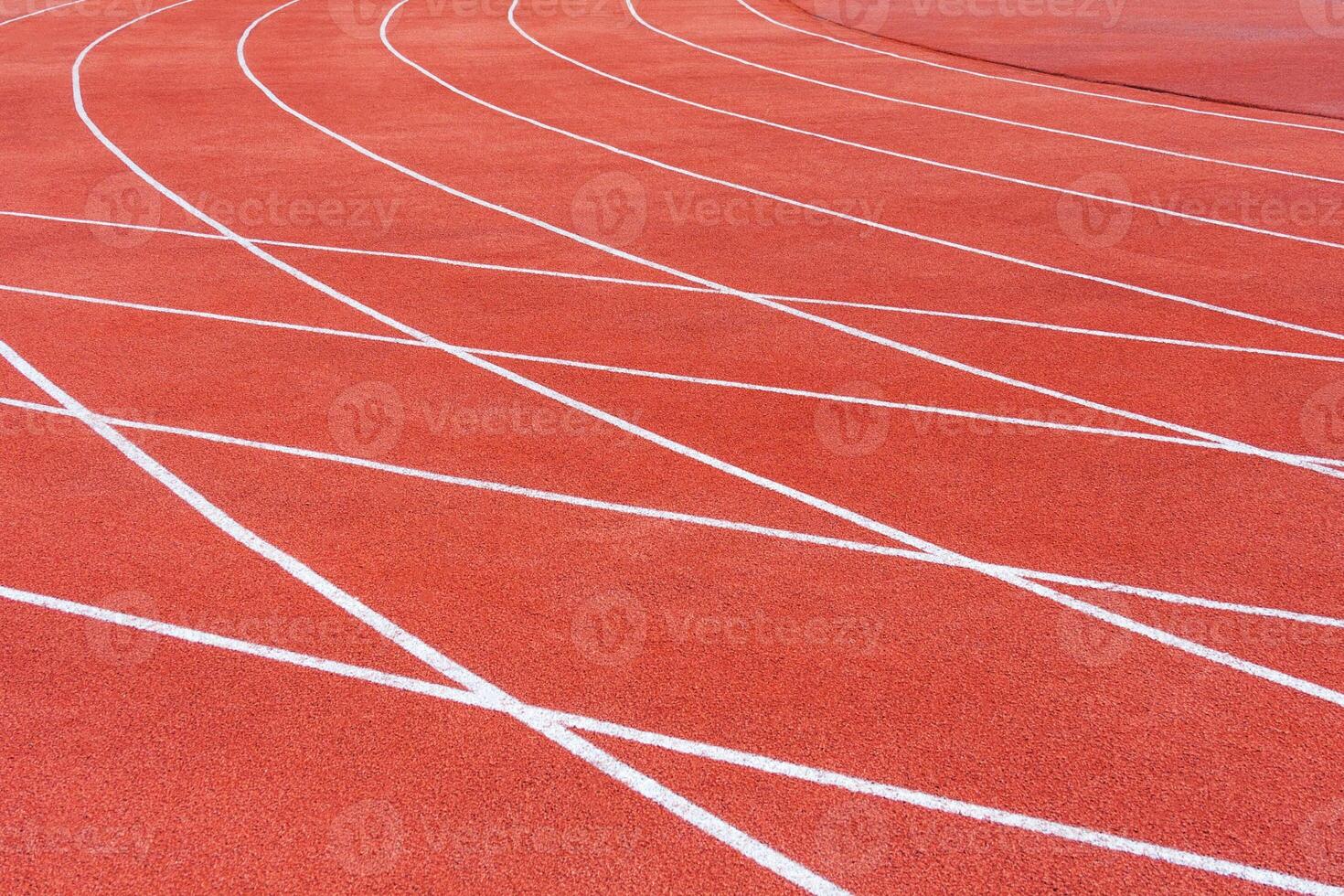 Red Running tracks photo