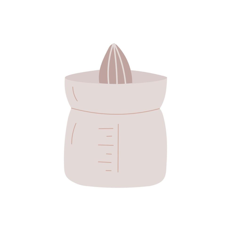 illustration of a hand juicer on a white background. vector