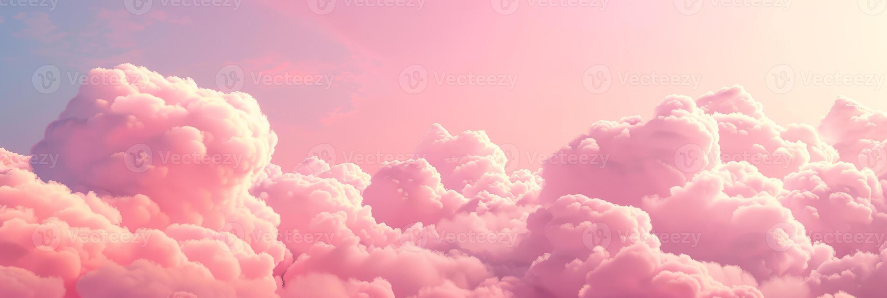 Romantic pink sky background. Clouds soft on sunset. Abstract background. Textured background, clouds, clouds, children's wallpaper. Prints, wallpapers, posters, cards. High quality photo