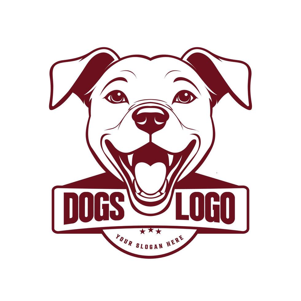Simple dogs logo vector