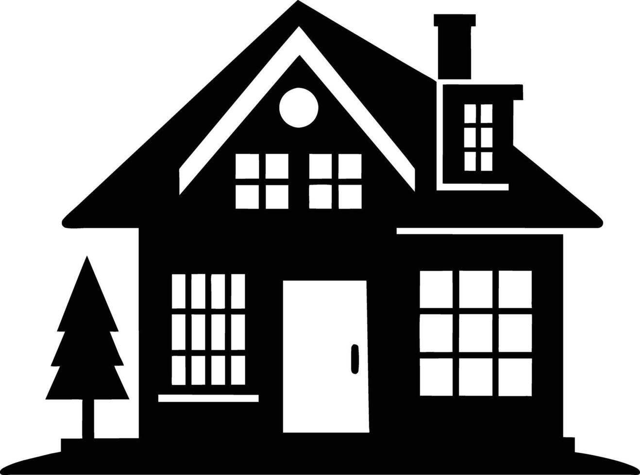 house silhouette design Clean and Elegant vector