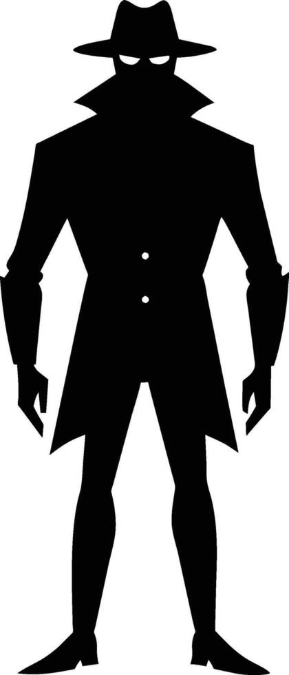Invisible Man Silhouette Blank Human Figure Outline vector