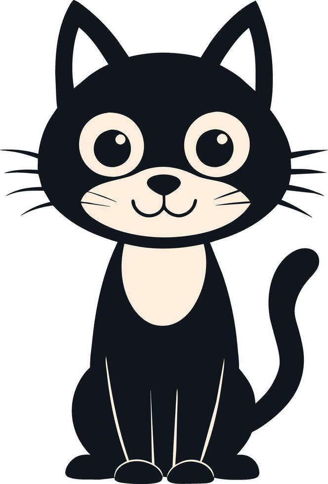 Cat Silhouette Clean and Elegant design vector