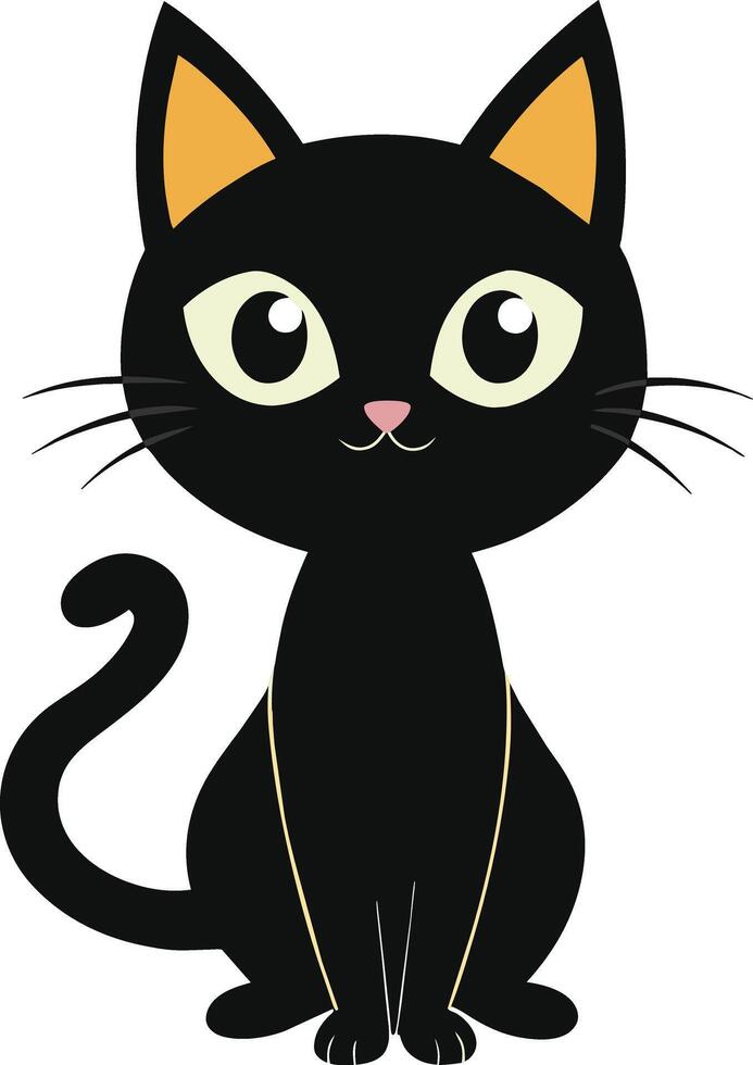 Cat Silhouette Clean and Elegant design vector