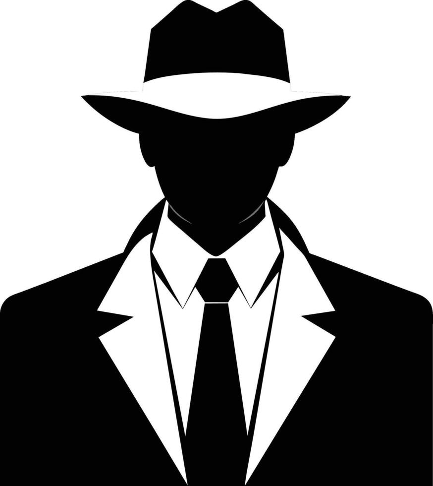 Invisible Man Silhouette Blank Human Figure Outline vector