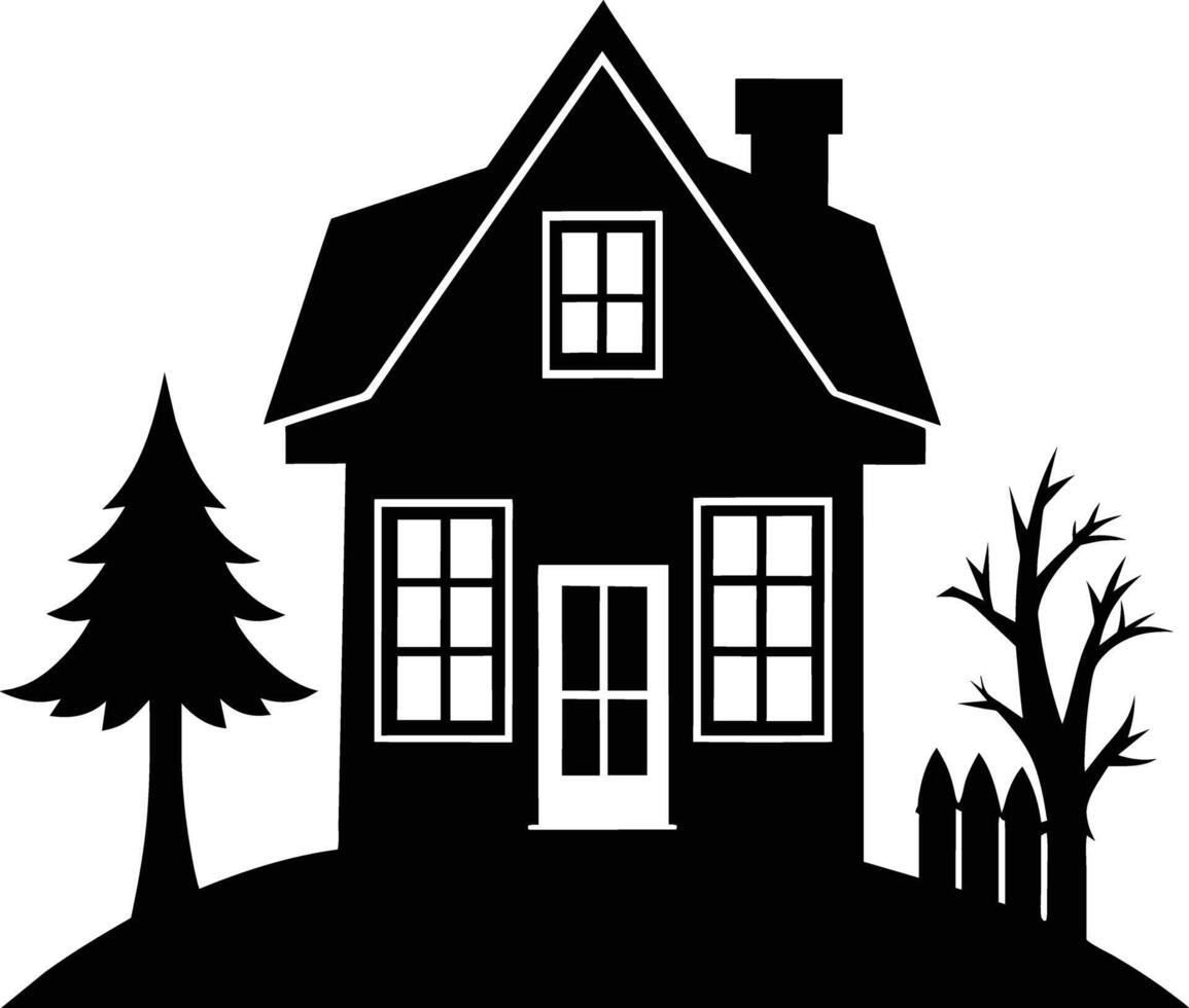 house silhouette design Clean and Elegant vector