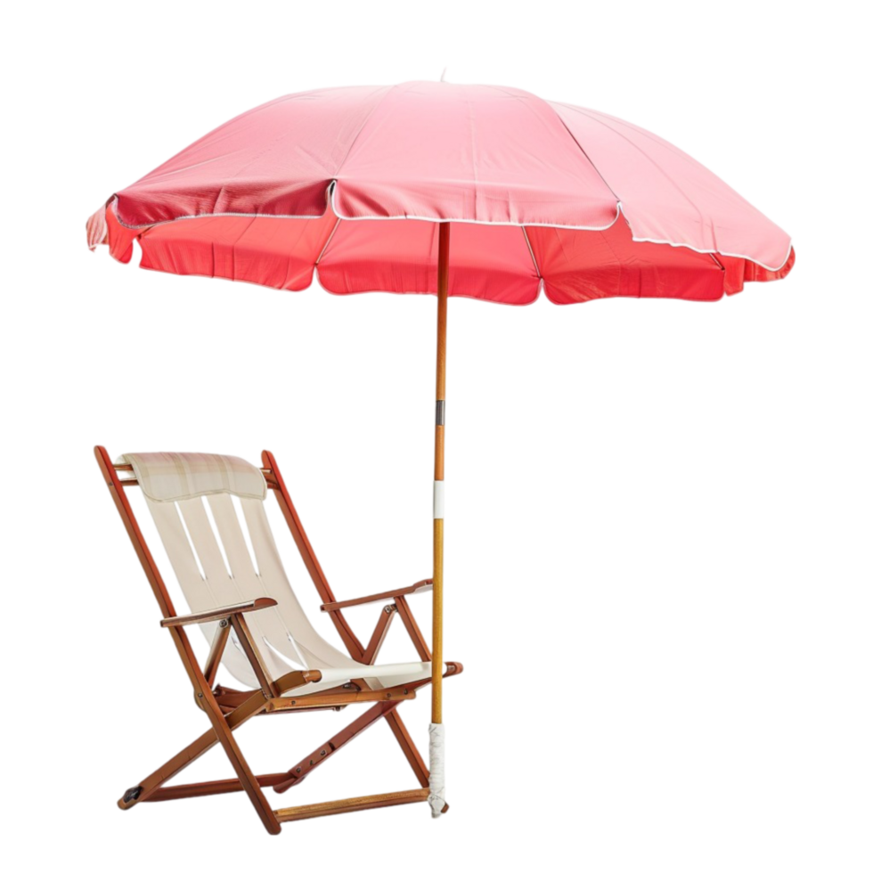 Sunny Escapes Beach Umbrellas and Chairs for Your Coastal Getaway png