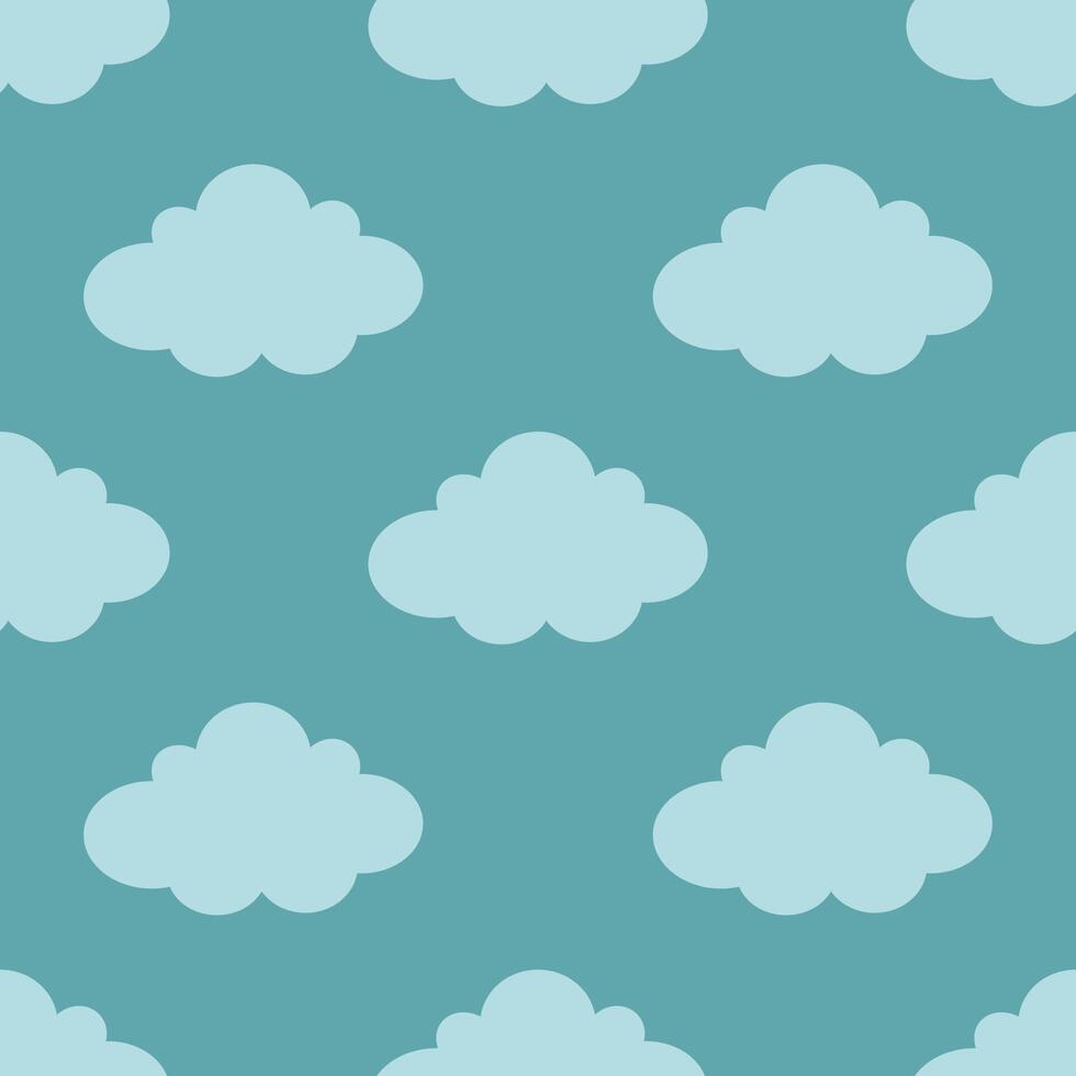 Minimalist abstract seamless pattern with clouds. Seamless pattern for wallpaper, textile, fabric, wrapping paper vector