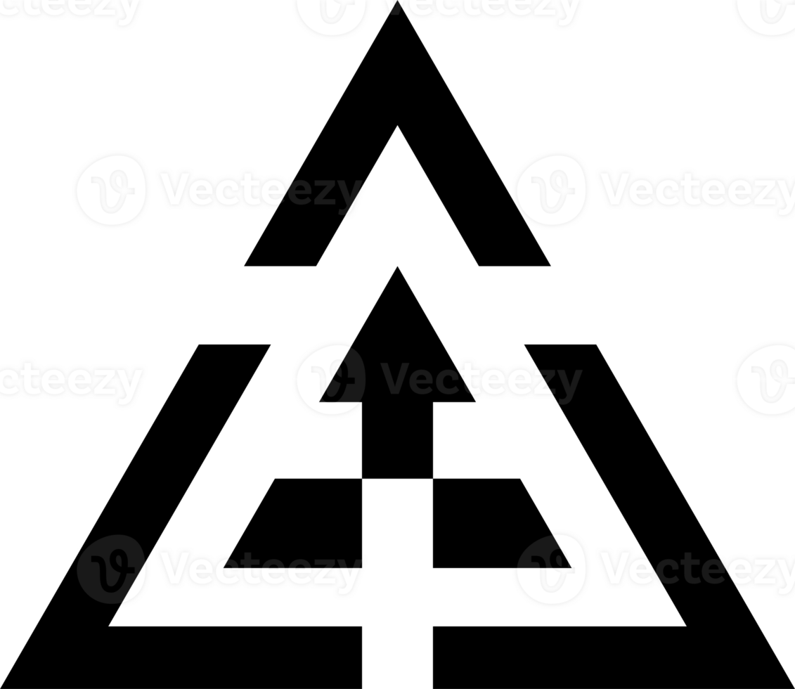 abstrait Triangle conception élément. décoratif géométrique pyramide forme, triangulaire à motifs, stylisé forme png