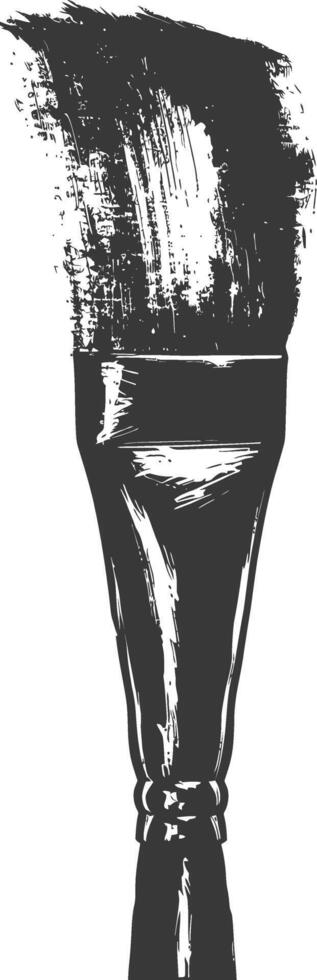 Silhouette brush for painting black color only vector