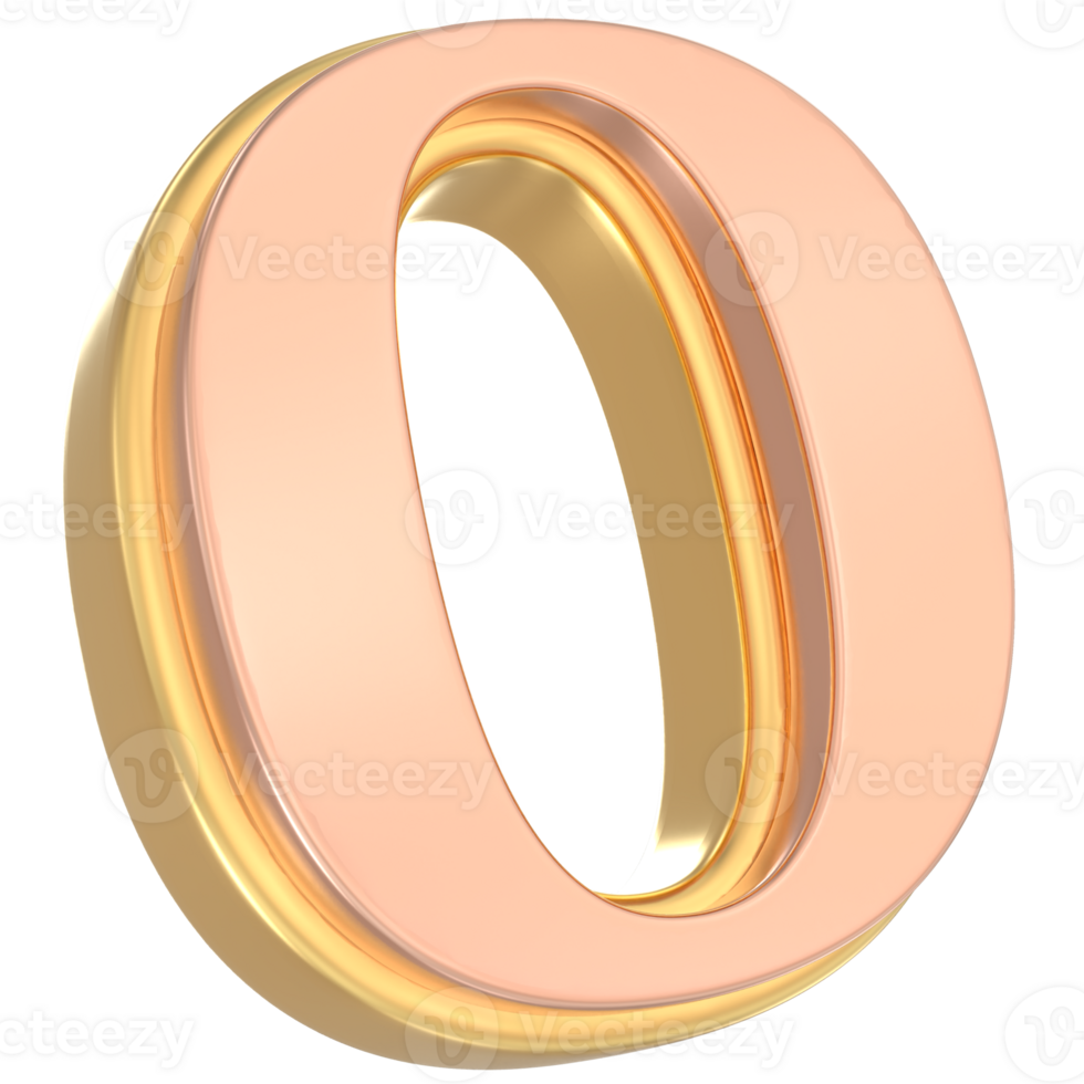O Font Gold 3D png