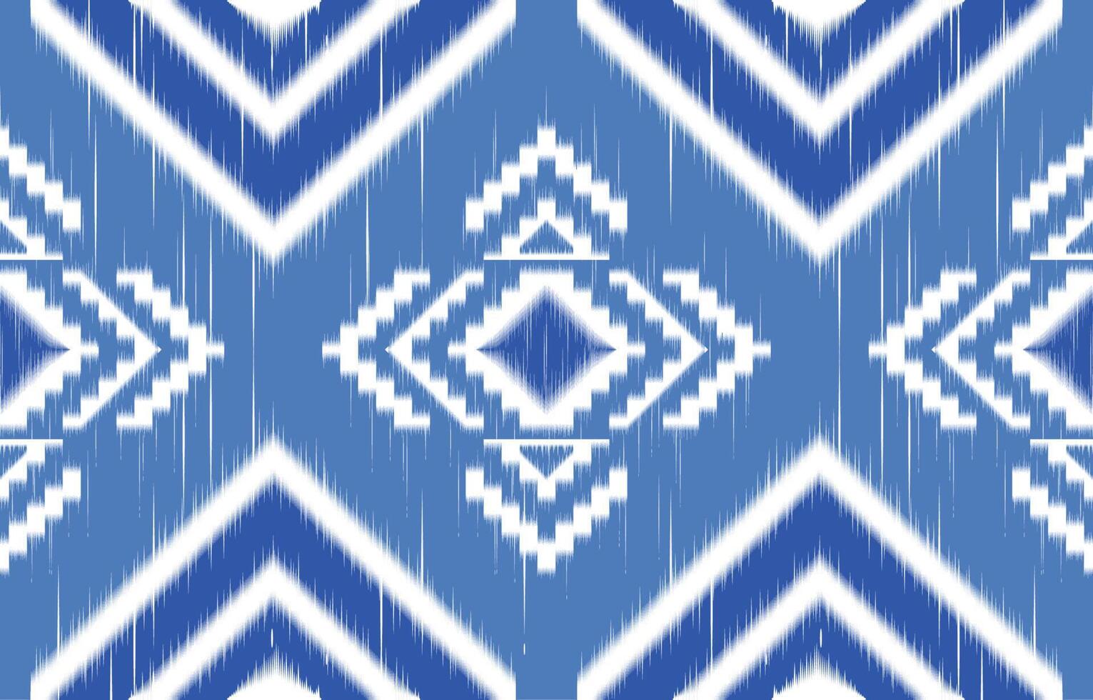 ikat seamless pattern vector