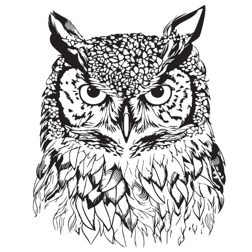 Pixel art illustration Owl. Pixelated Owl. Owl bird