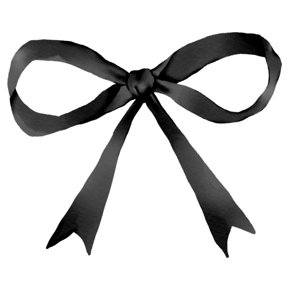ribbon bow black png