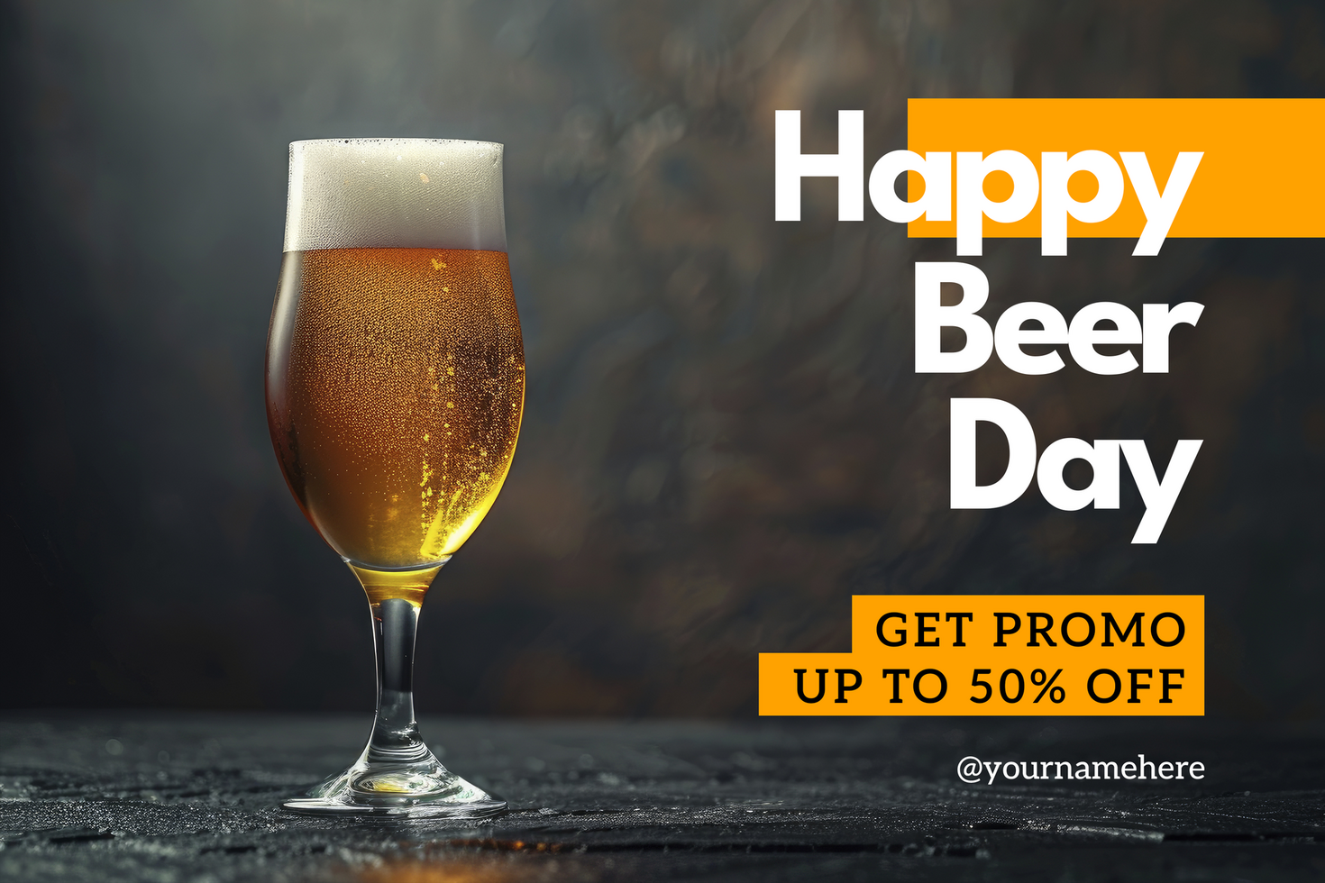 happy beer day sale banner template psd