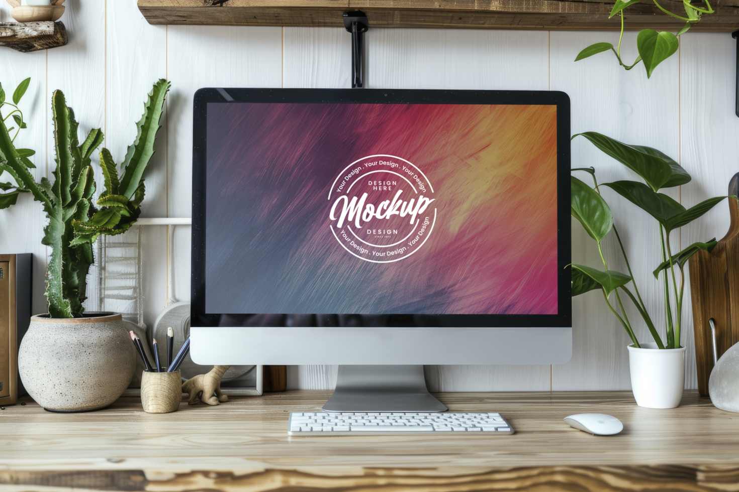 Realistic screen laptop mock up psd