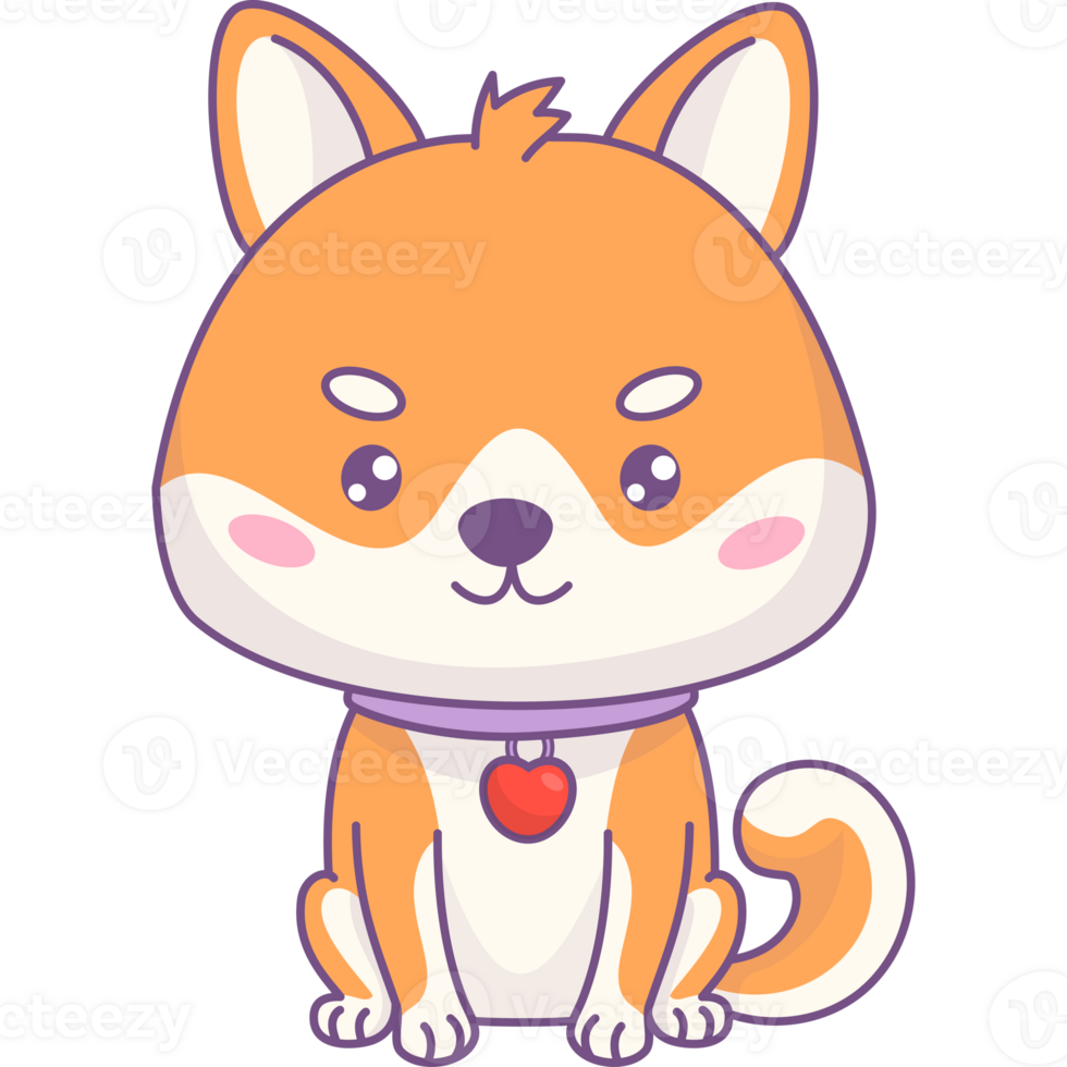 Cute dog Shiba Inu png