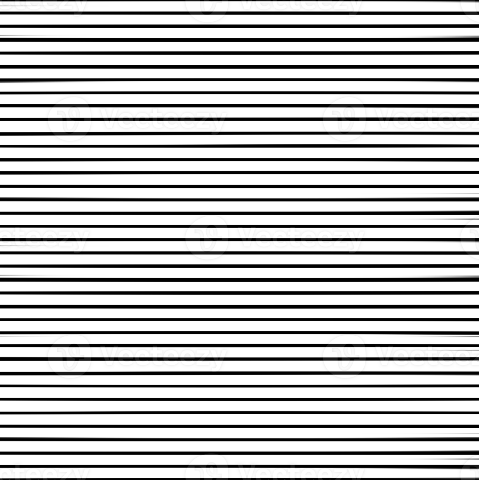 Black and white striped abstract background overlay. Motion effect. graphic illustration with transparent background. png