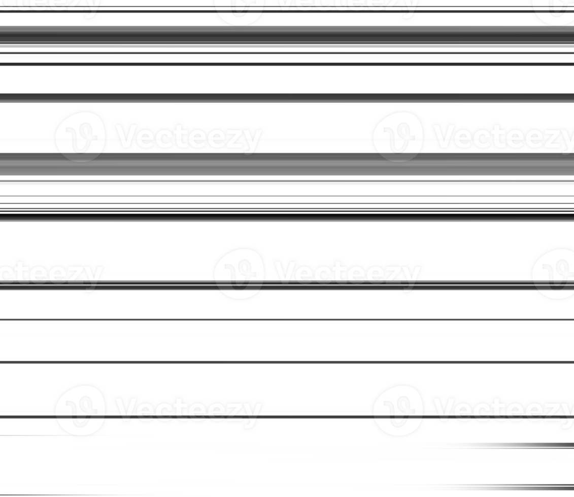 Black and white striped abstract background overlay. Motion effect. graphic illustration with transparent background. png