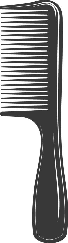 Silhouette comb black color only vector