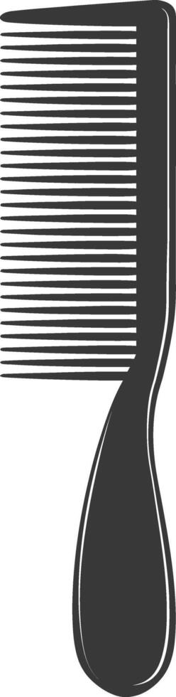 Silhouette comb black color only vector