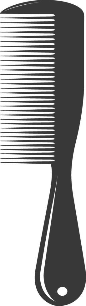 Silhouette comb black color only vector