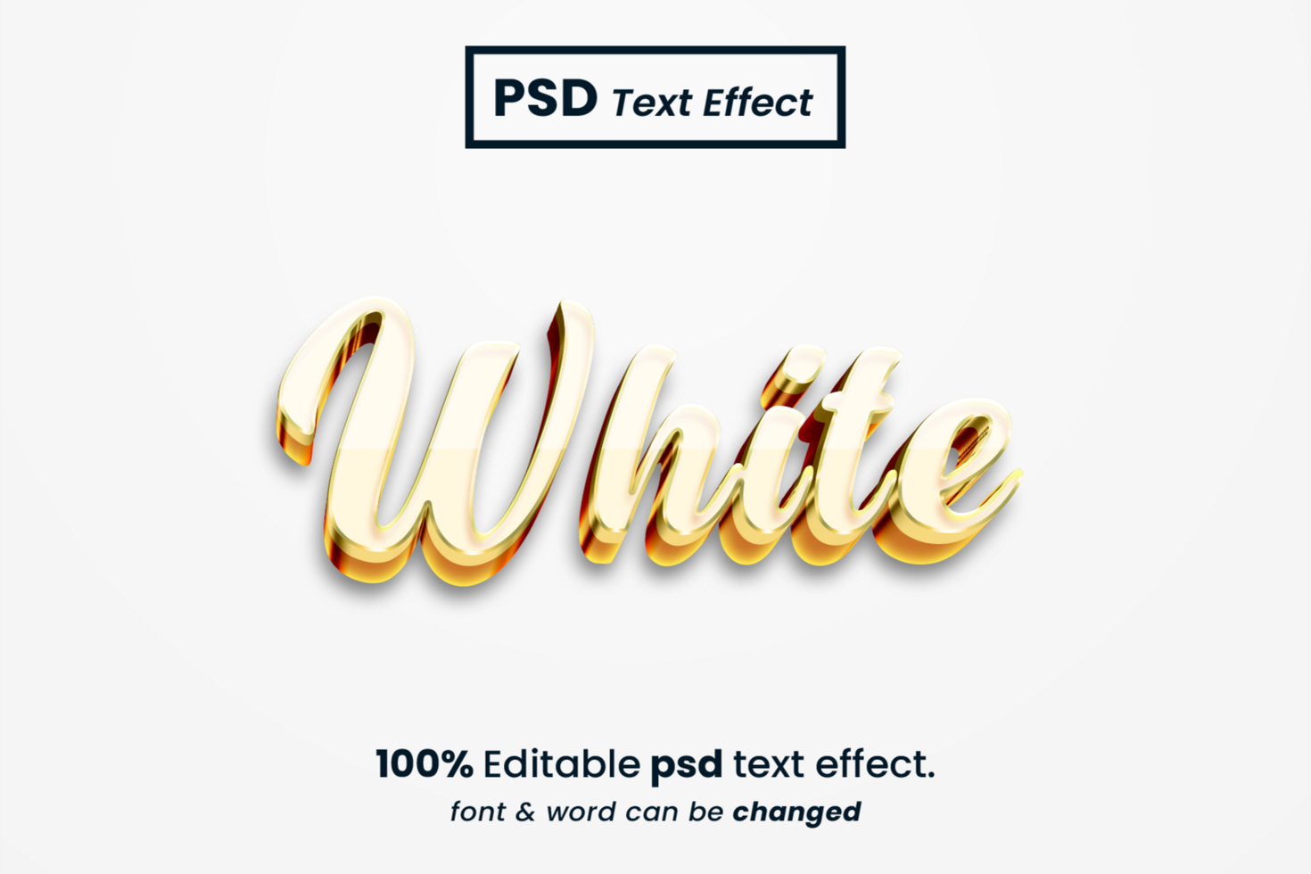 3D Editable Text Effect psd