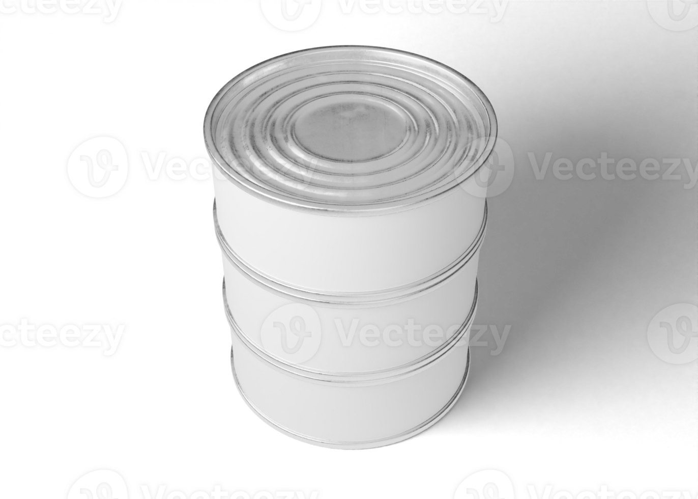 Tin can package mockup png