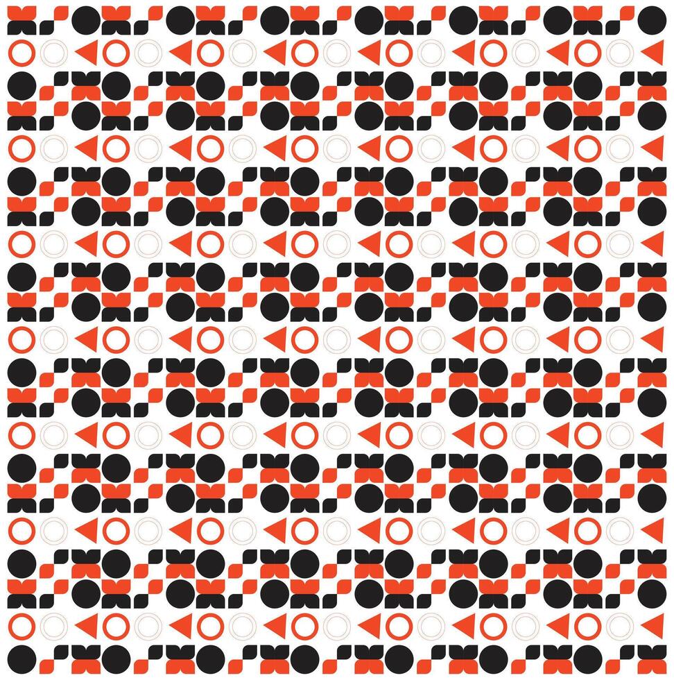 Geometric pattern background with Scandinavian abstract color or Swiss geometry prints of rectangles, vector