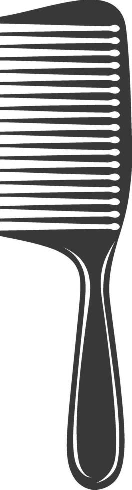 Silhouette comb black color only vector