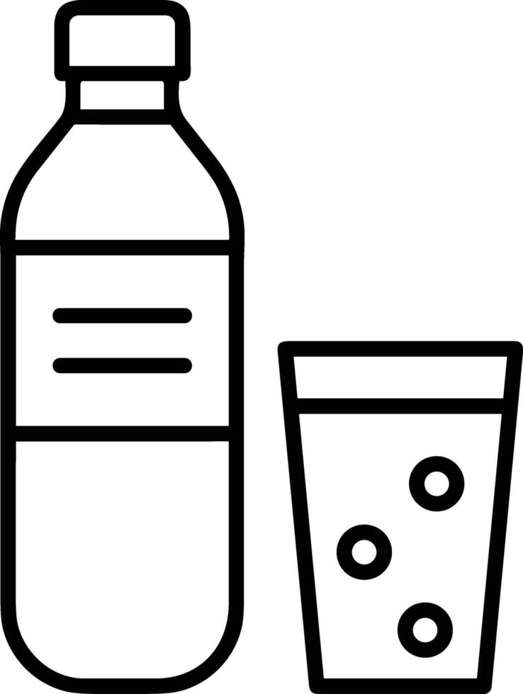 Bottle drink icon symbol image. Illustration of the drink water bottle glass design image vector