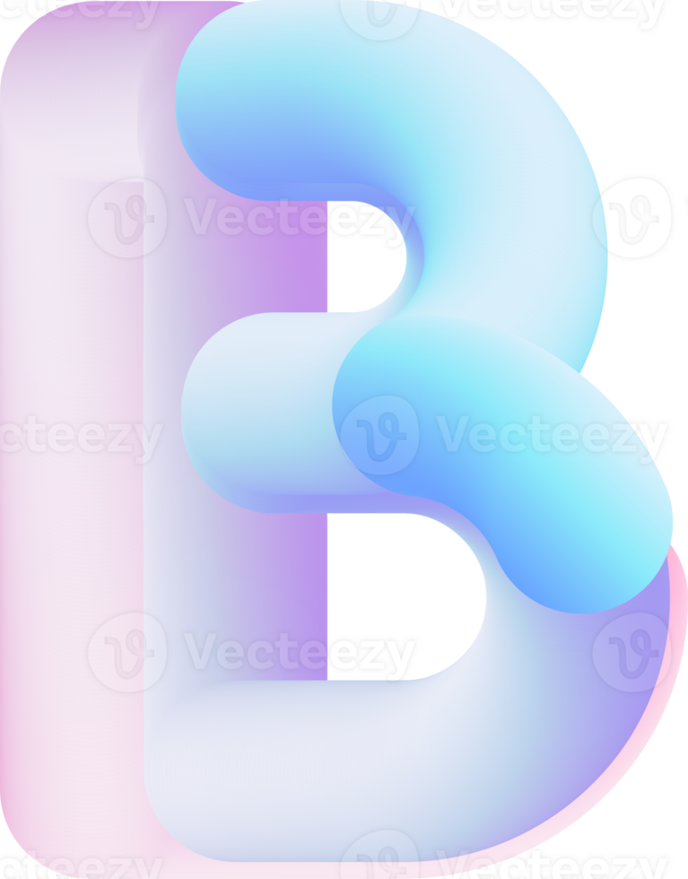 3D Lettering B png