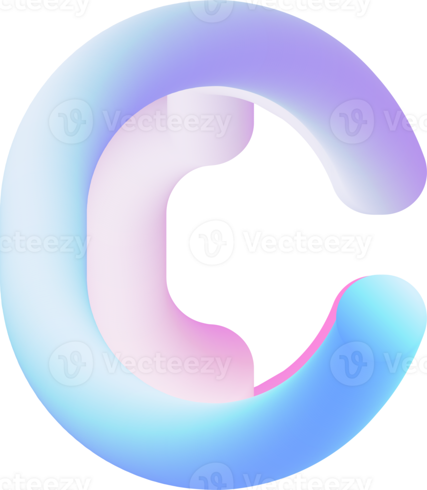 3D Lettering C png